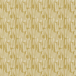 Algodón estampado LEKKER Ocre / Blanco